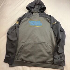 Carolina Panthers Nike NFL On Field‎ Therma Fit Hoodie XL Pullover Sweatshirt